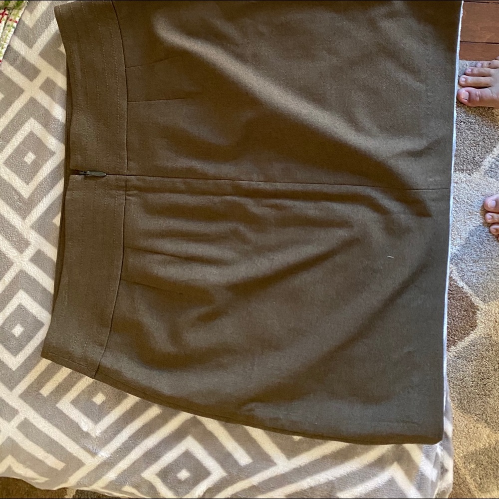 Loft Brown Skirt 10 New